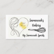 ラブ焼いたブラック&ホワイトベーカリー付き