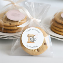 ラブ焼いたレーベル付きカスタムの