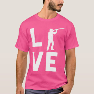 ラブ狩り射撃、 発砲 Tシャツ