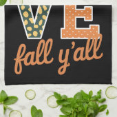 ラブ秋オールレオパード印刷秋感謝祭 キッチンタオル (折り畳み)