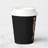 ラブ秋オールレオパード印刷秋感謝祭 紙コップ (右)