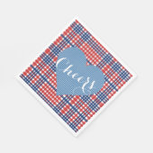 ラブ秋カントリーKitschウェディングパーティー スタンダードランチョンナプキン (角)