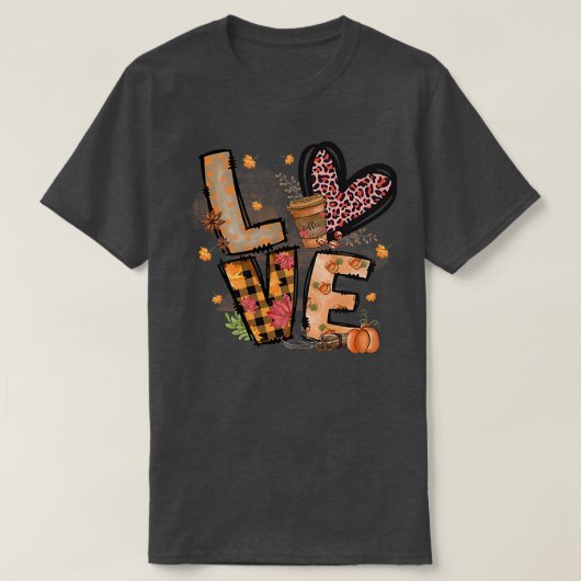 ラブ秋コージー秋 Tシャツ (デザイン正面)