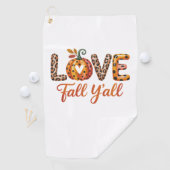 ラブ秋ヤール秋 ゴルフタオル (インサイチュ)