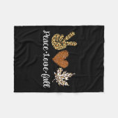 ラブ秋秋の服ファッションのための女性 フリースブランケット (正面(横))