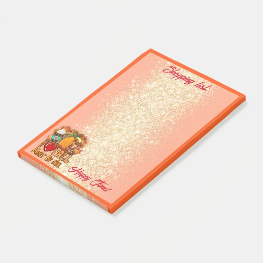 ラブ秋秋カスタマイズ文字と色 ポストイット (アングル)