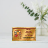 ラブ秋秋カスタマイズ文字と色 名刺 (スタンド正面)