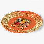 ラブ秋秋カスタマイズ色 ペーパープレート (アングル)