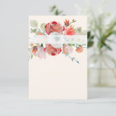 ラブ空白のリーオレンジと赤フローラの予算結婚を計上 招待状 (スタンド正面)