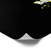 ラブ箴言聖句ネオン絵を描（ばちゃばちゃ）跳ねる ポスター (角)