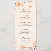 ラブ紅葉のメ結婚ニュー秋 メニュー (裏面)