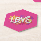 ラブ紙コースター ペーパーコースター (アングル)