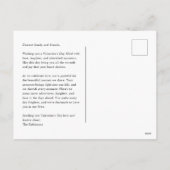 ラブ紙吹雪赤バレンタインデーの写真はがき シーズンポストカード (裏面)