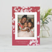 ラブ紙吹雪赤バレンタインデーの写真カード シーズンカード (スタンド正面)