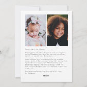 ラブ紙吹雪赤バレンタインデーの写真カード シーズンカード (裏面)