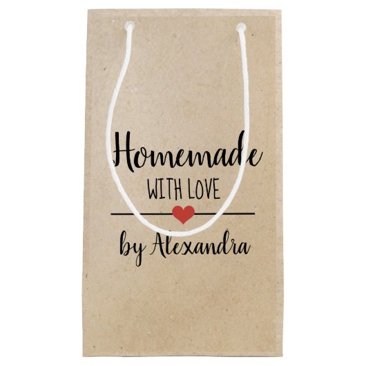 ラブ素朴クラフトスモール抱き枕 スモールペーパーバッグ (正面)