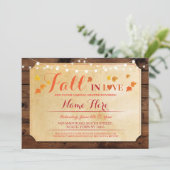 ラブ素朴ブライダルシャワーパーティー秋 招待状 (スタンド正面)