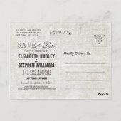 ラブ素朴ロープバーラップ結婚レースありがとう ポストカード (裏面)