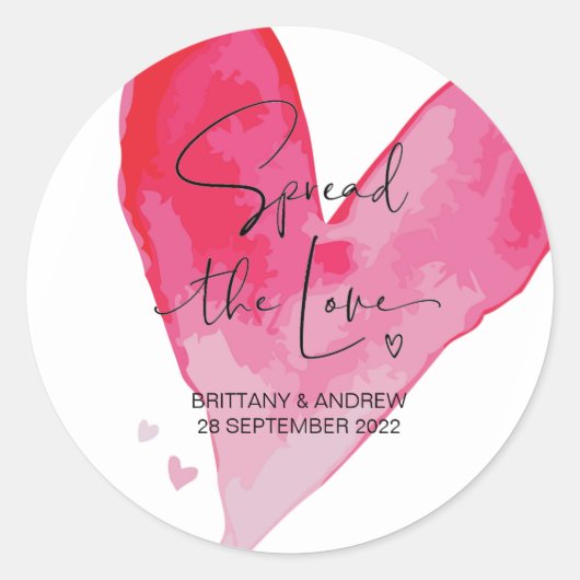 ラブ結婚式の引き出物ジャムジャムキャンドルを広げる ラウンドシール (正面)