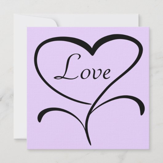 ラブ結婚式招待状 招待状 (正面)