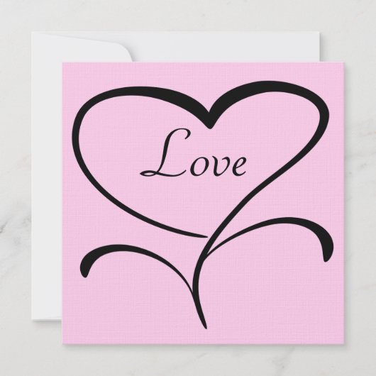 ラブ結婚式招待状 招待状 (正面)