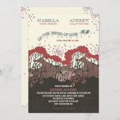 ラブ結婚式招待状refwi3 招待状 (正面/裏面)