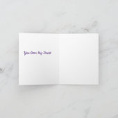 ラブ絵文字のバレンタインデー カード (内部)