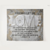 ラブ聖なる書物、 経典 タペストリー (正面(横))