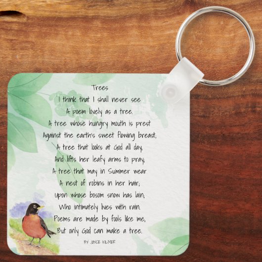 ラブ自然感動的の木キルマー キーホルダー (裏面)
