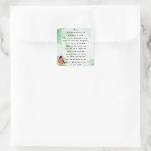 ラブ自然感動的の木キルマー スクエアシール (バッグ)