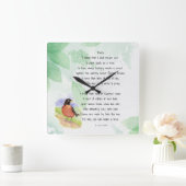 ラブ自然感動的の木キルマー スクエア壁時計 (ホーム)