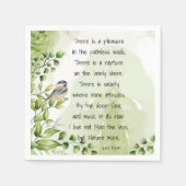 ラブ自然感動的引用文ロードバイロン スタンダードカクテルナプキン (正面)