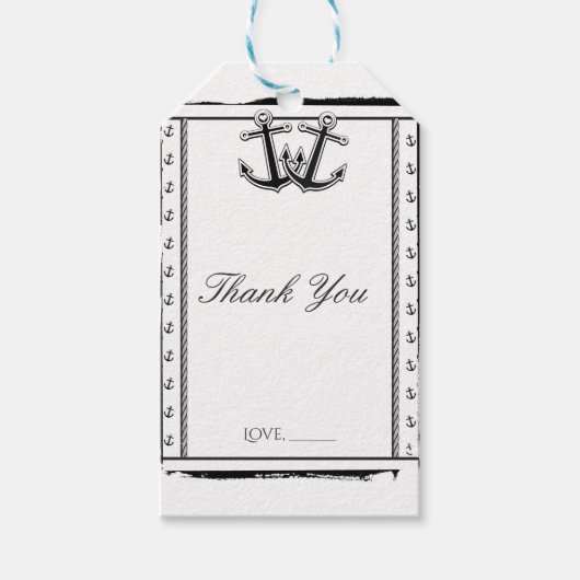 ラブ航海のいかりビーチ結婚式ブライダルシャワー ギフトタグ (正面)