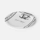 ラブ航海のいかりビーチ結婚式ブライダルシャワー ペーパープレート (アングル)