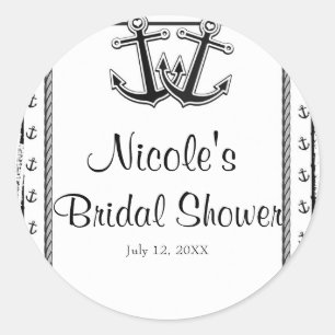 ラブ航海のいかりビーチ結婚式ブライダルシャワー ラウンドシール