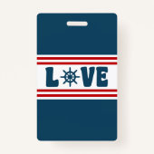 ラブ航海のデザイン バッジ (正面)