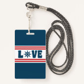 ラブ航海のデザイン バッジ (裏面ランヤード)