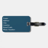 ラブ航海のデザイン ラゲッジタグ (裏面横)