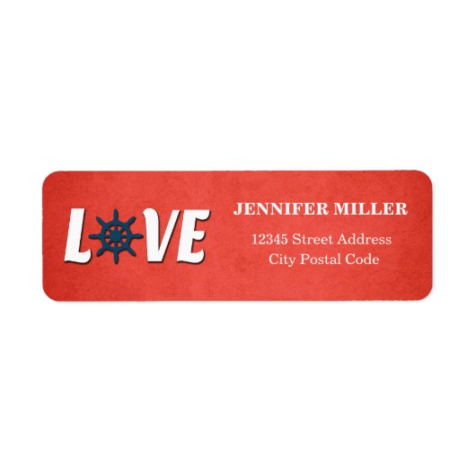 ラブ航海のデザイン ラベル (正面)