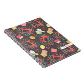 ラブ裁縫ブラウンノートブック ノートブック (右側)