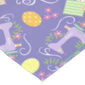 ラブ裁縫マシンパープル テーブルクロス (アングル)