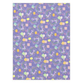 ラブ裁縫マシンパープル テーブルクロス (正面)