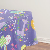 ラブ裁縫マシンパープル テーブルクロス (インサイチュ)