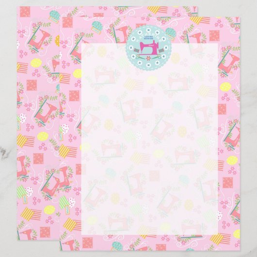 ラブ裁縫マシンピンク (正面/裏面)