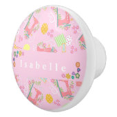 ラブ裁縫マシンピンク セラミックノブ (右)