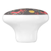 ラブ裁縫マシンブラウン セラミックノブ (側面)