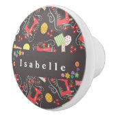 ラブ裁縫マシンブラウン セラミックノブ (右)