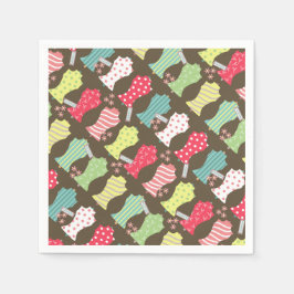 ラブ裁縫マネキンブラウン スタンダードカクテルナプキン