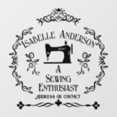 ラブ裁縫ヴィンテージ ウィンドウサイン (シート)