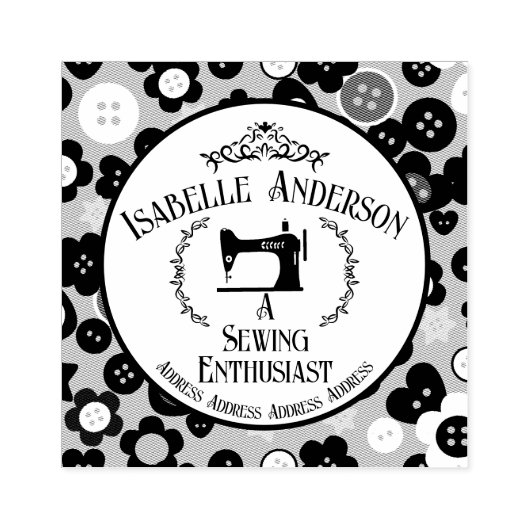 ラブ裁縫ヴィンテージ ラバースタンプ (インプリント)